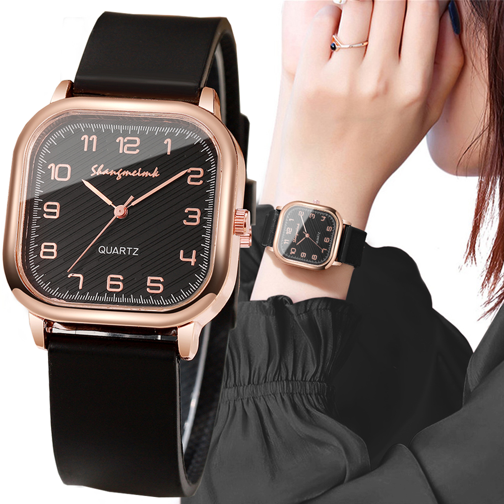 Silicone Band Women - Fashion Square Women Watches Casual Silicone