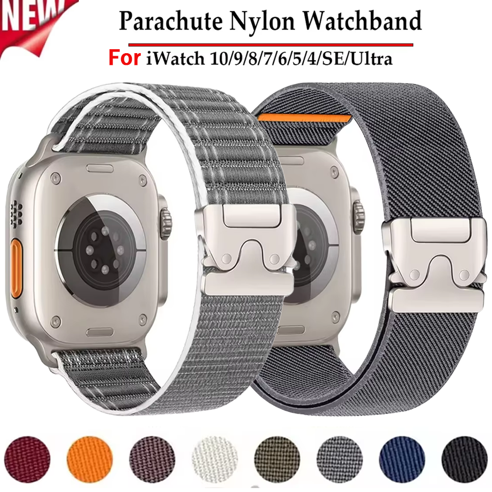 Parachute Strap Elastic - Parachute Nylon Strap For AppleWatch Ultra