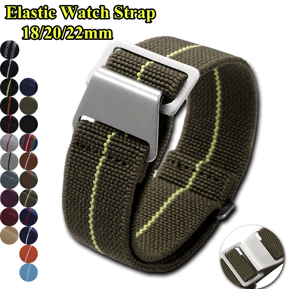 Parachute Strap Elastic - Elastic Watch Strap 18mm 20mm 22mm