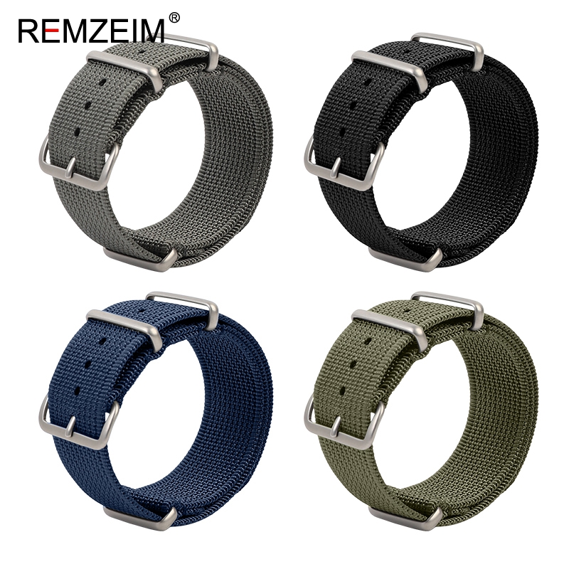 Canvas Strap Watch - New Ribbed Nylon Watch Strap 18mm