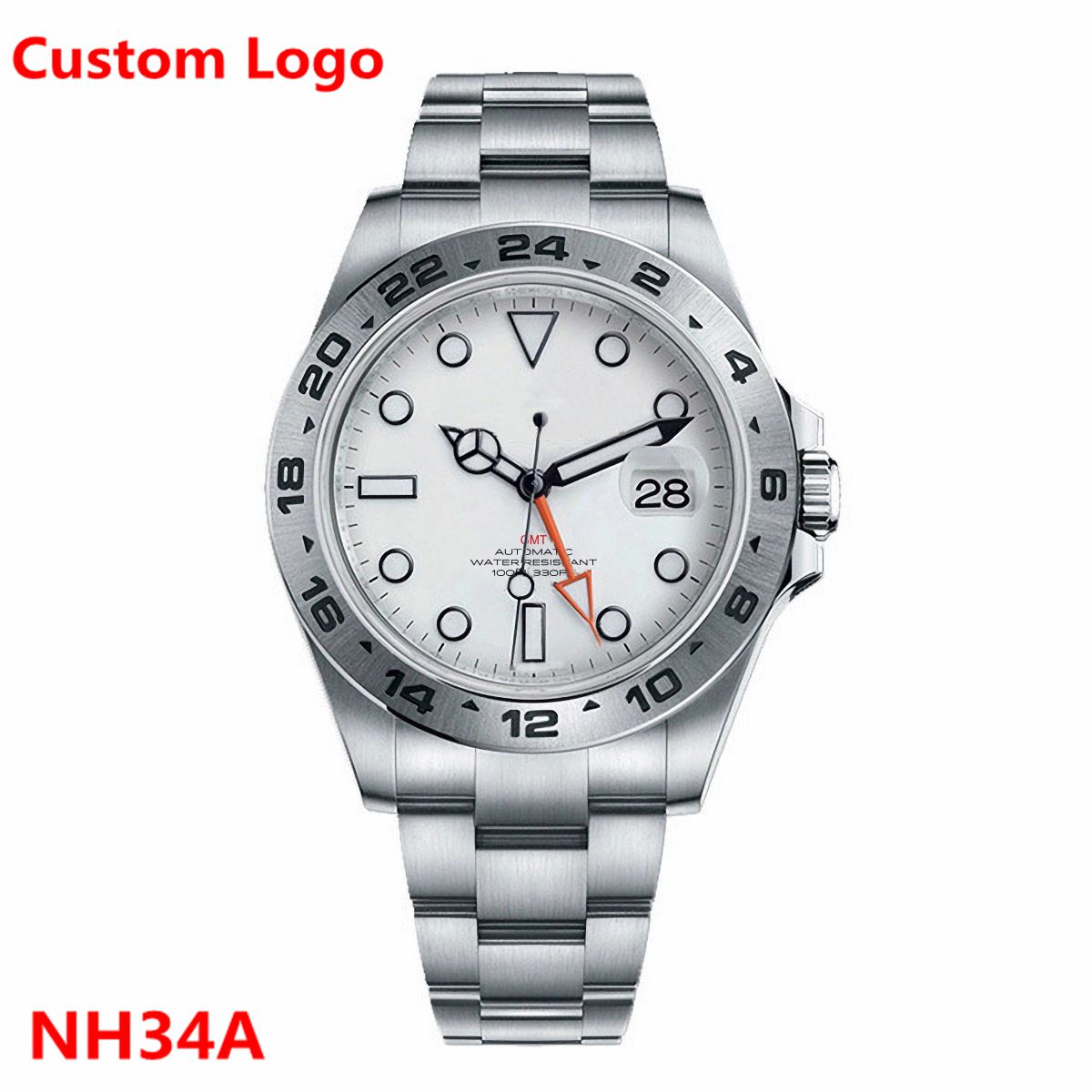 Stainless Bracelet Diver - Custom Luxury 39mm NH34 Automatic Mechanical