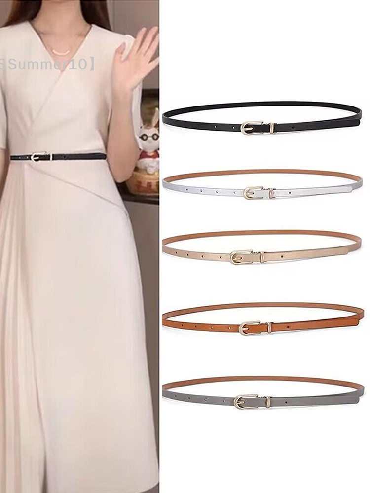 Buckle Pin Ss - 【SSummer10】Fashion Black White Gray Women Thin