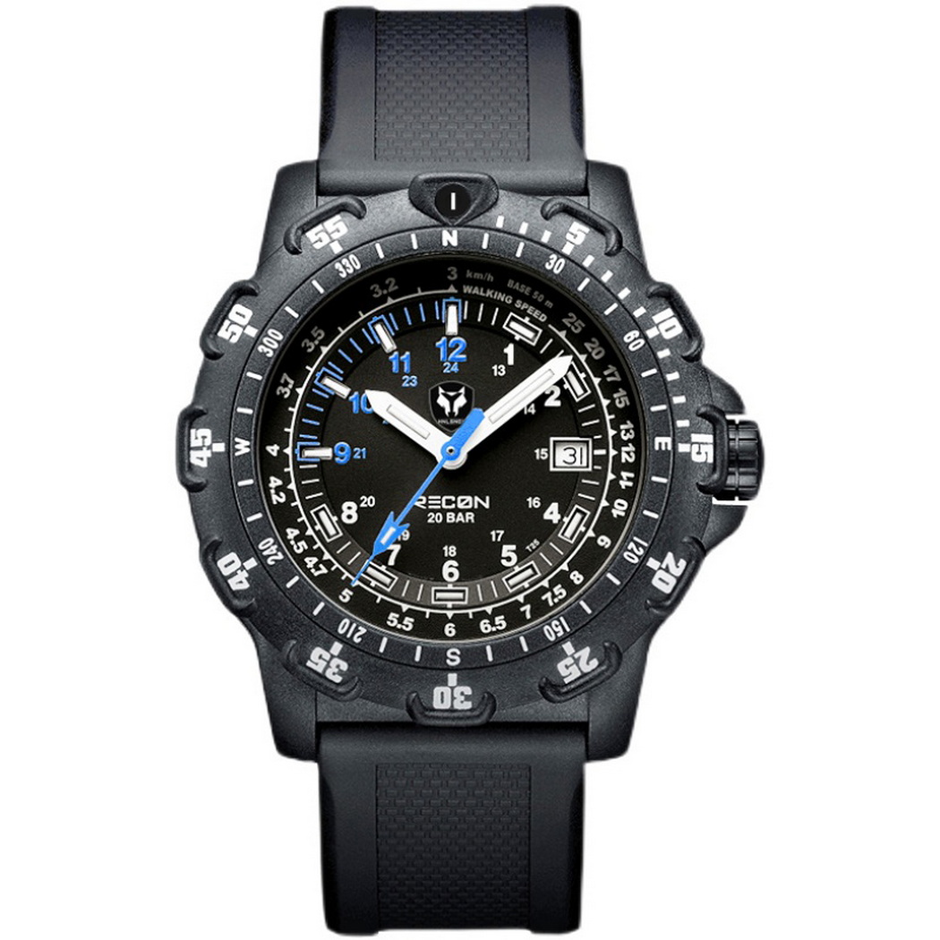 Rubber Strap Diver - Hnlgnox Mens Pilot Watches Sport Watch
