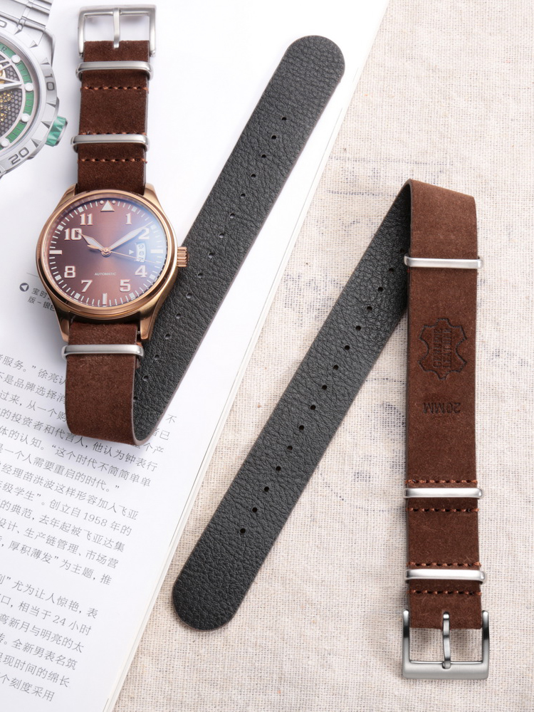Tropic Strap Vintage - HEMSUT Genuine Leather Watch Band Suede