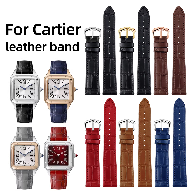 Leather Strap Quick Release - 15mm 17mm 18mm 20mm Genuine Leather