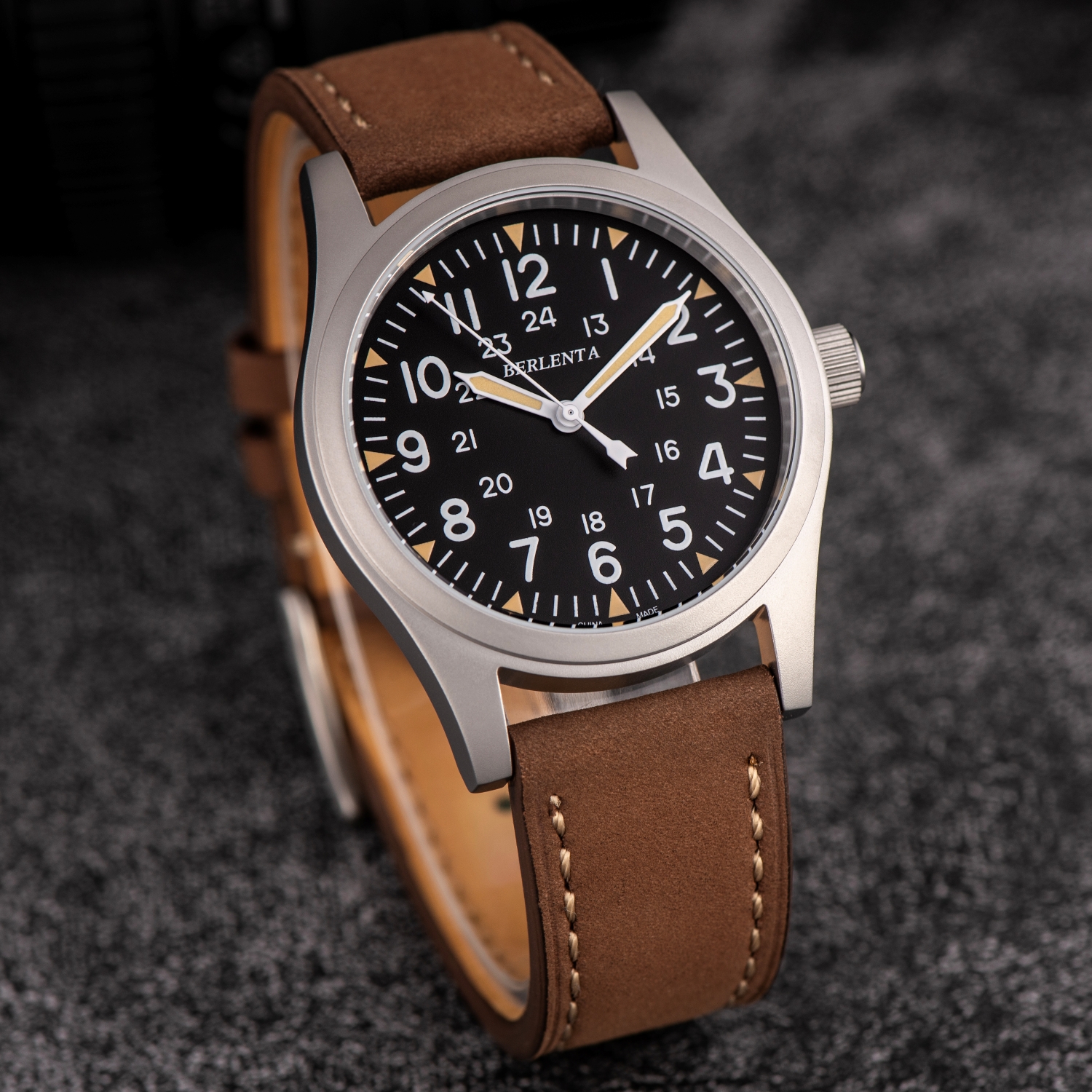 Tropic Strap Vintage - Berlenta vintage Matte Leather Strap Men's