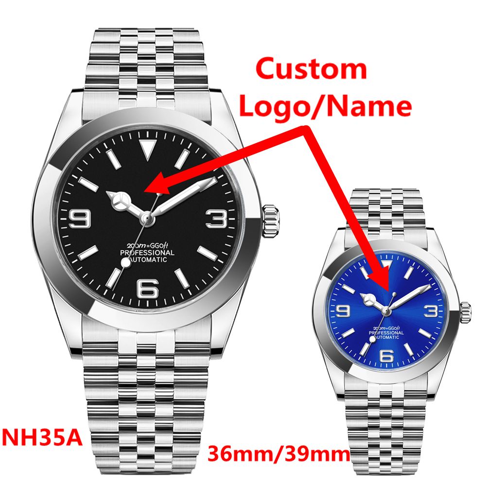 Stainless Bracelet Diver - Custom Logo Luxury NH35 Watch Women