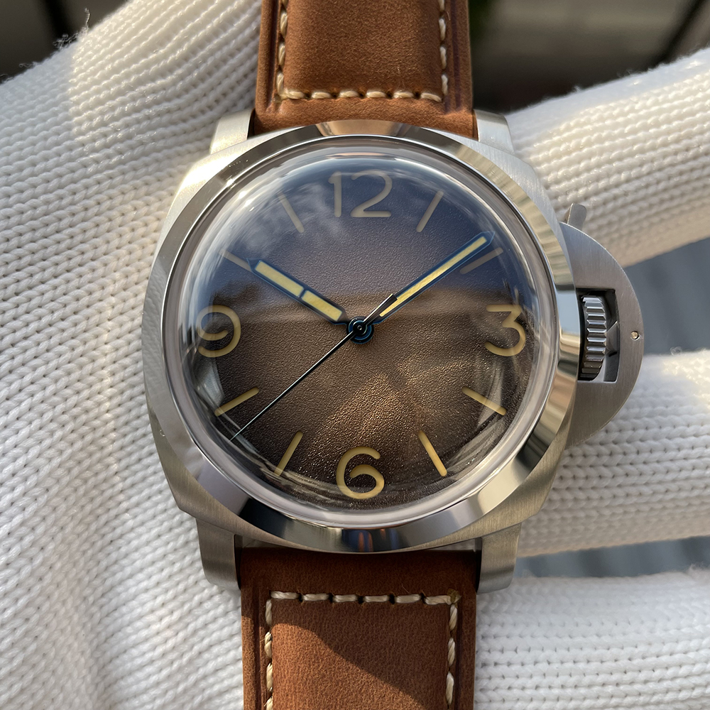 Tropic Strap Vintage - STEELFLIER SF767 Men's Artificial Sapphire Mirror