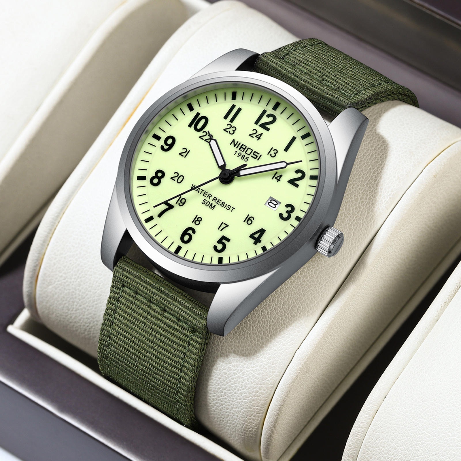 Tropic Strap Vintage - NIBOSI Mens Watches Analog Military Watch