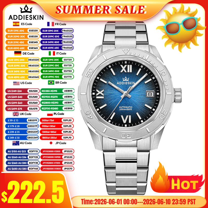 Stainless Bracelet Diver - AddiesKin K002 Automatic Mechanical Luxury Watch