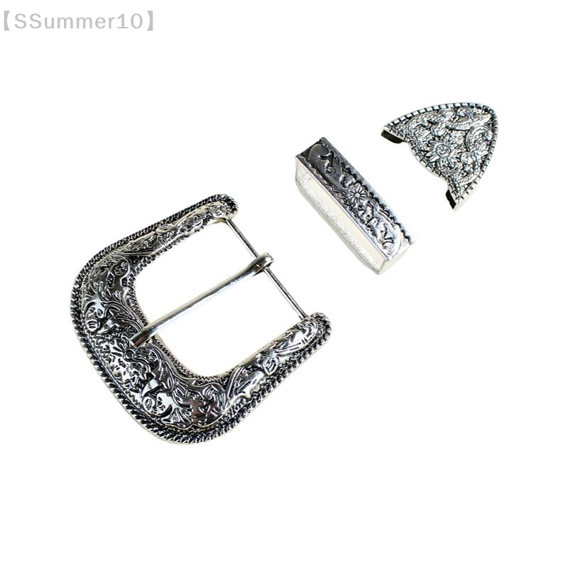 Buckle Pin Ss - 【SSummer10】1 Set Three-Piece Belt Buckle Set