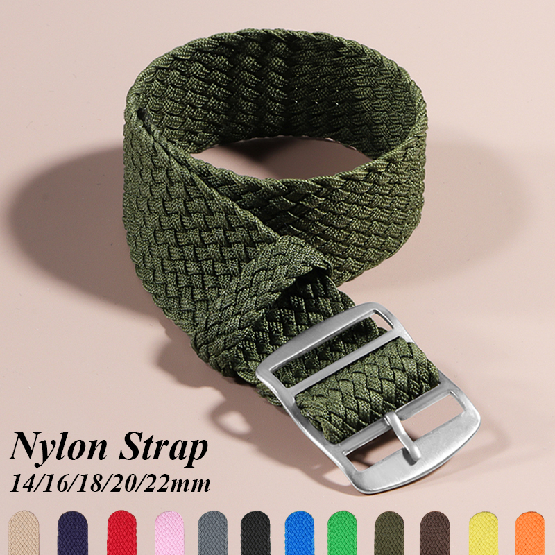 Perlon Strap Woven - 16mm 18mm 20mm 22mm Nylon Canvas
