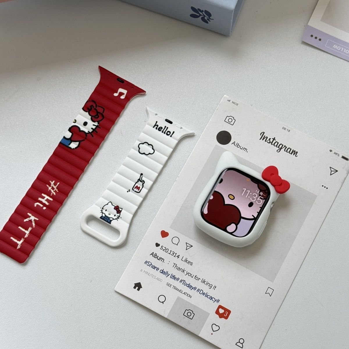 Silicone Band Women - Anime Sanrio Hello Kitty Kuromi Cinnamoroll
