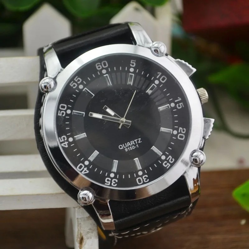 Leather Watch Band Men - Fashion Brand Luxury Wristwatch Casual Quartz