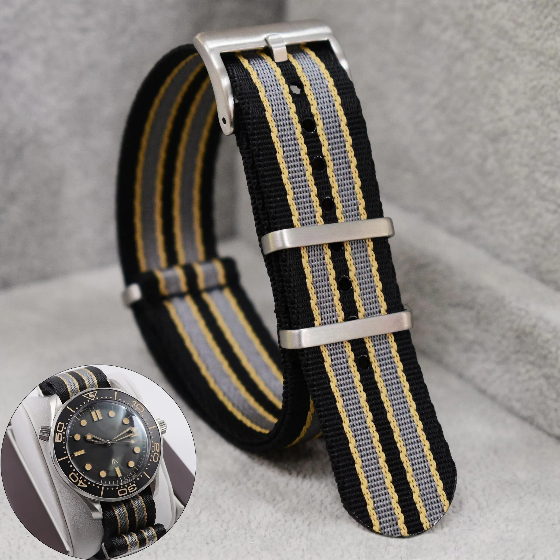 Nato Strap Nylon - 20mm Nylon Watch Strap for Omega