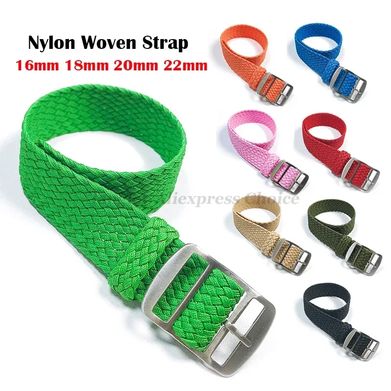 Perlon Strap Woven - Fabric Woven Nylon Watch Band Wristband