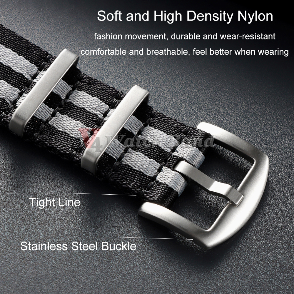 Perlon Strap Woven - XL Super Long Size 330mm Nylon