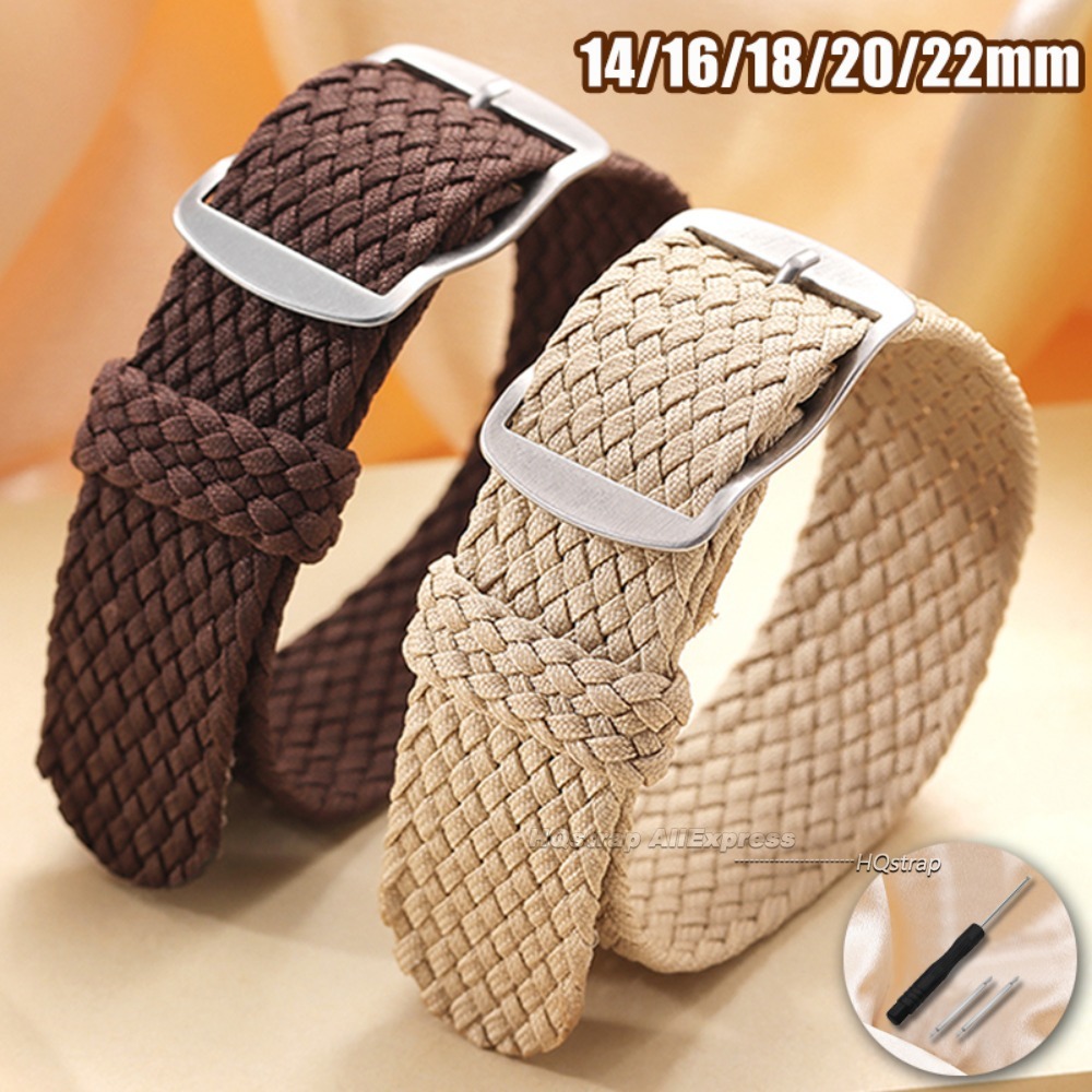 Perlon Strap Woven - Nylon Woven Canvas Watch Band 14mm