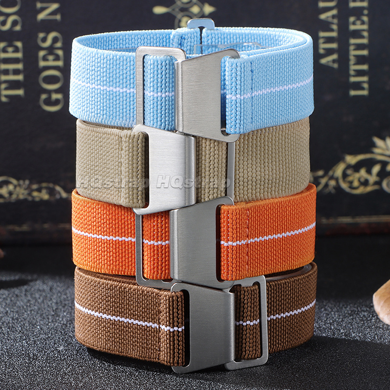 18/20/22mm Elastic Nylon Watch - Parachute Strap Elastic reseña y precio