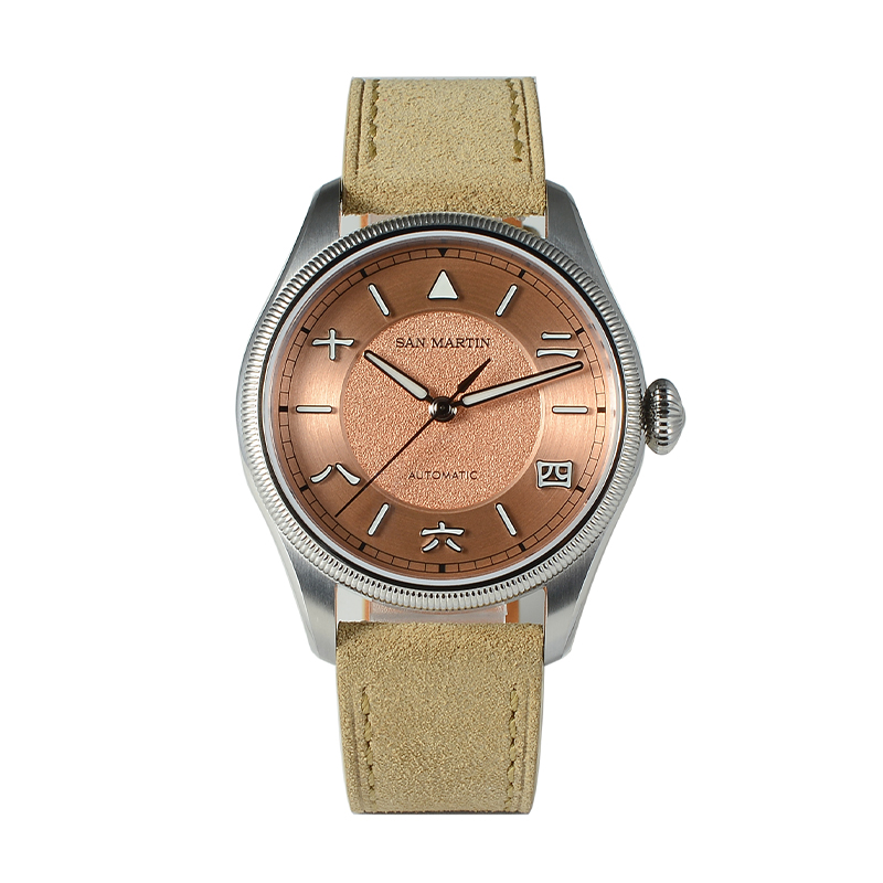 San Martin Men Automatic Watch - Leather Strap Quick Release reseña y precio