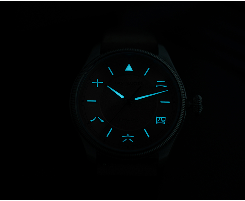 San Martin Men Automatic Watch - Leather Strap Quick Release reseña y precio