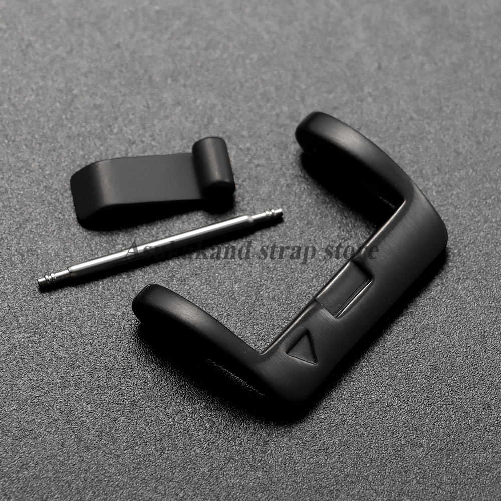 Black Stainless Steel Watch Bu - Silicone Watch Band 22Mm reseña y precio