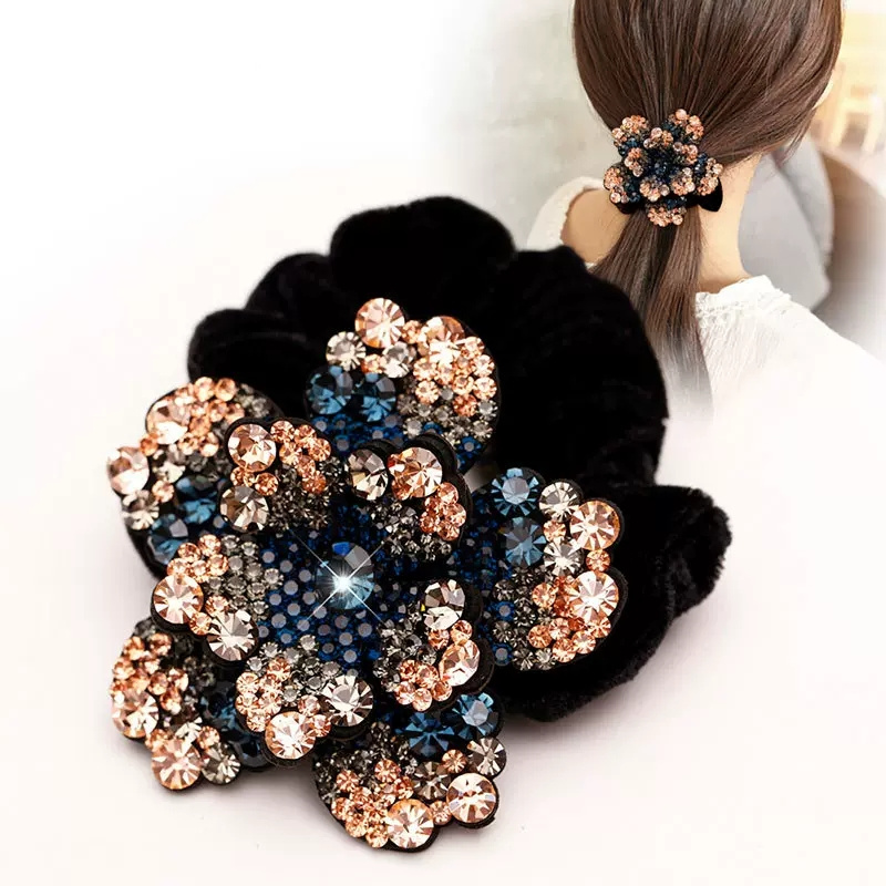 Women Rhinestone Scrunchies Ve - Silicone Band Women reseña y precio