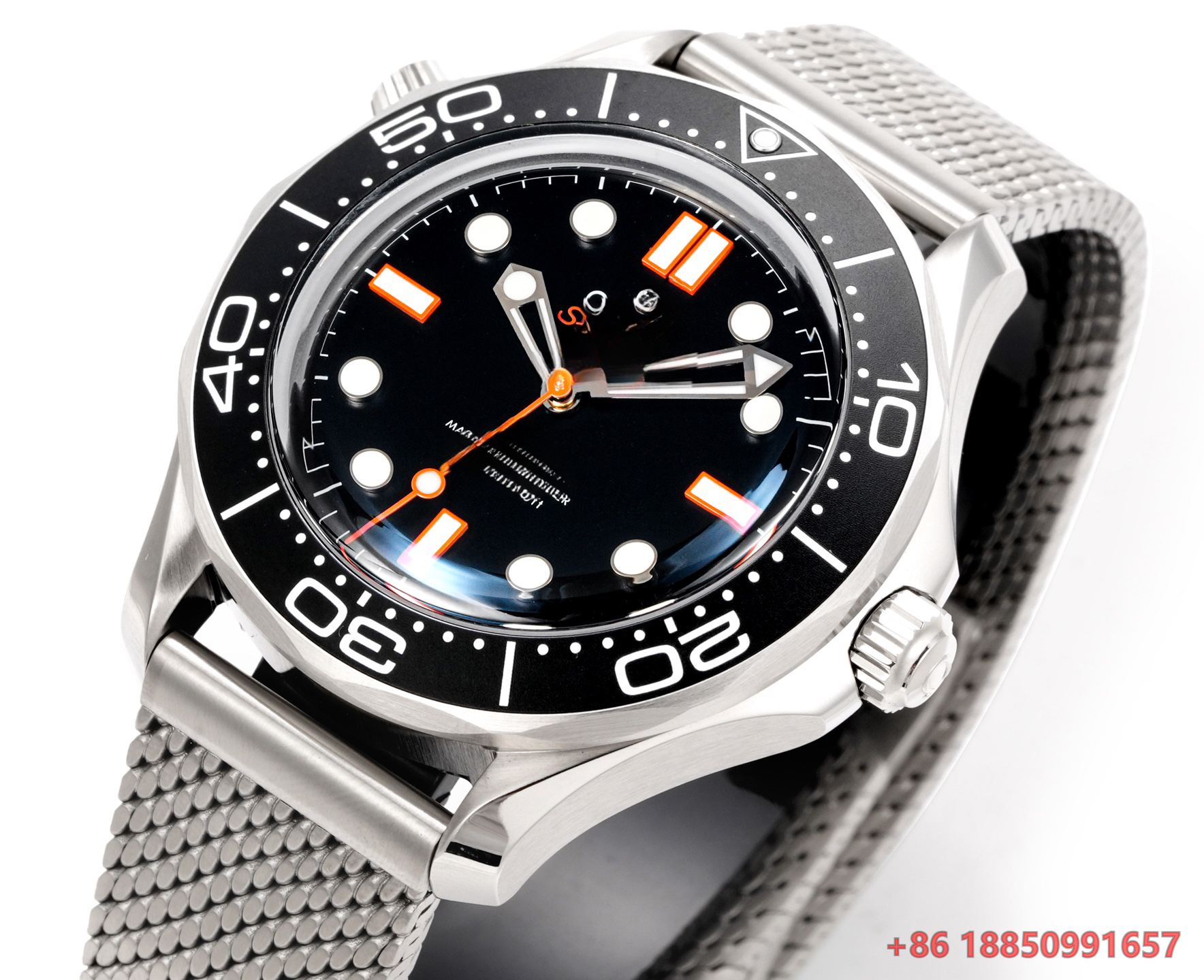 42mm Diver Style Automatic Mec - Rubber Strap Diver reseña y precio