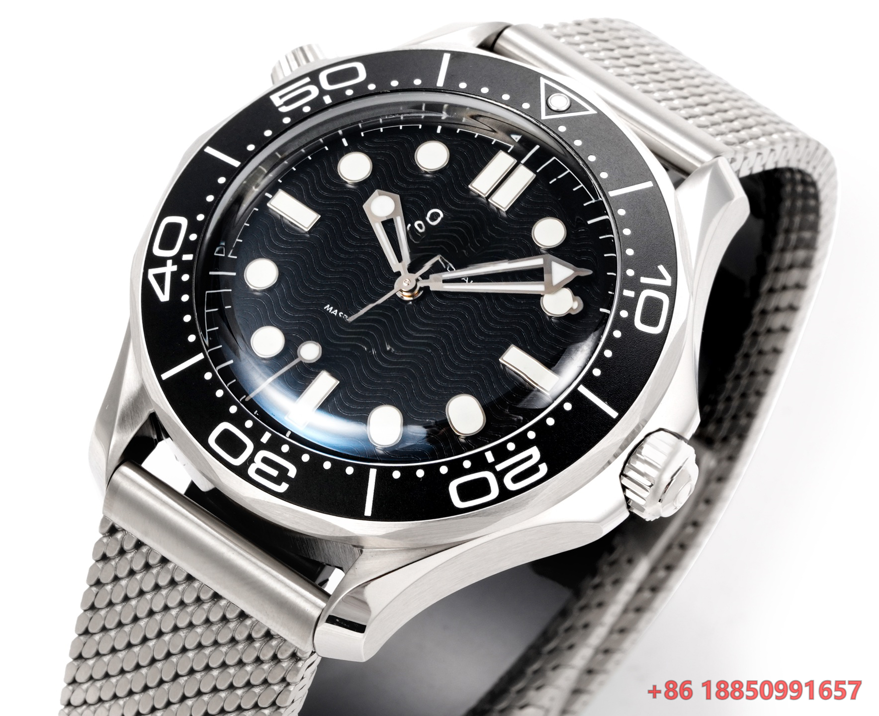 42mm Diver Style Automatic Mec - Rubber Strap Diver reseña y precio