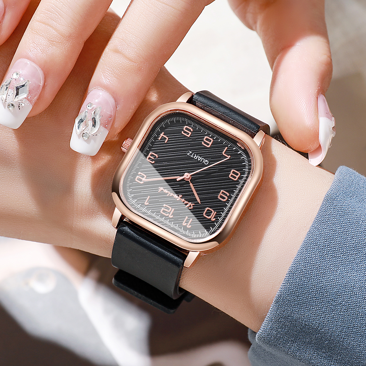 Fashion Square Women Watches C - Silicone Band Women reseña y precio