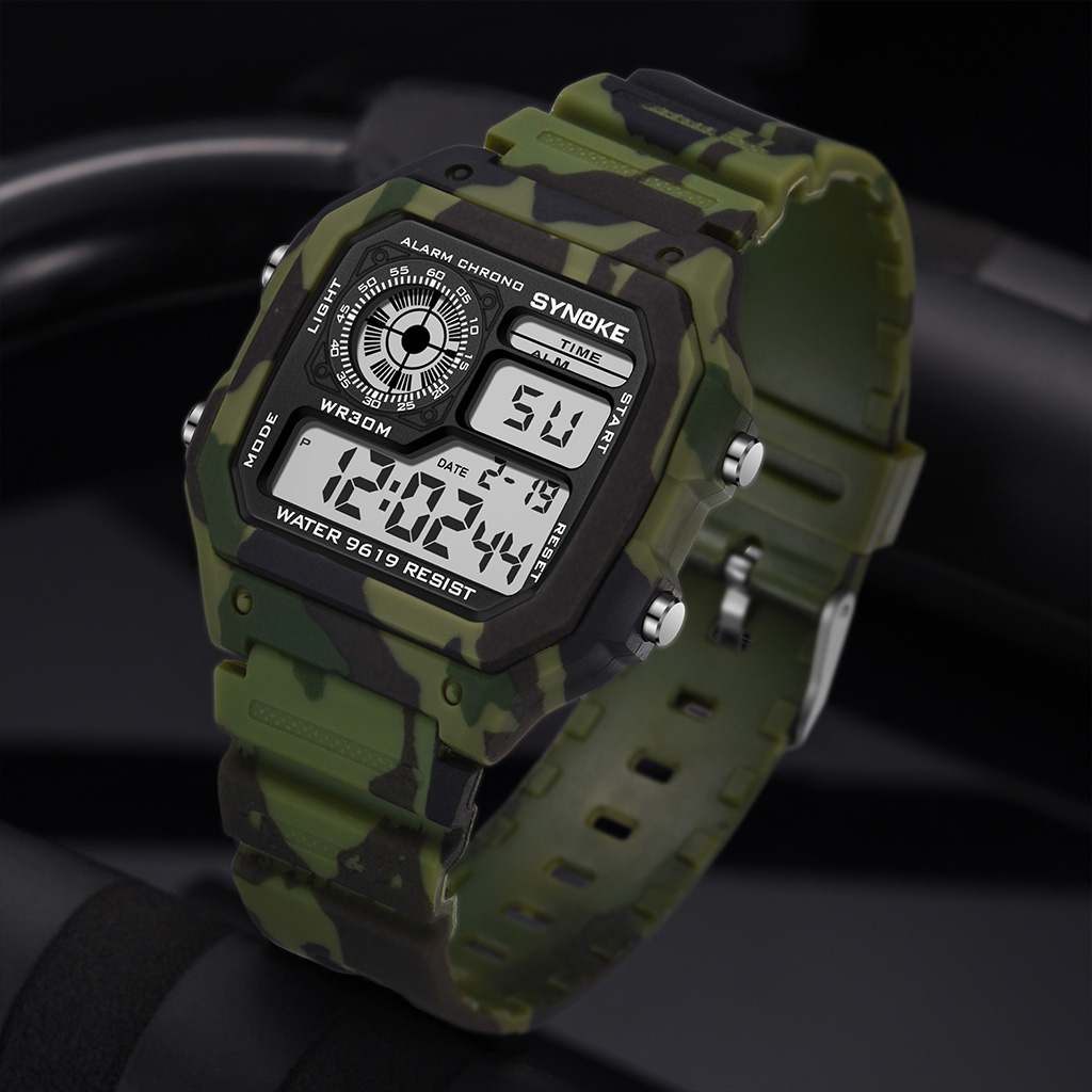 Synoke Outdoor Military Digita - Canvas Strap Watch reseña y precio