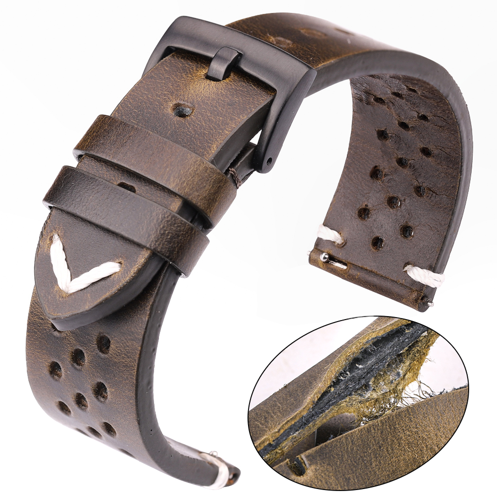 Breathable Genuine Leather Qui - Nato Strap Nylon reseña y precio