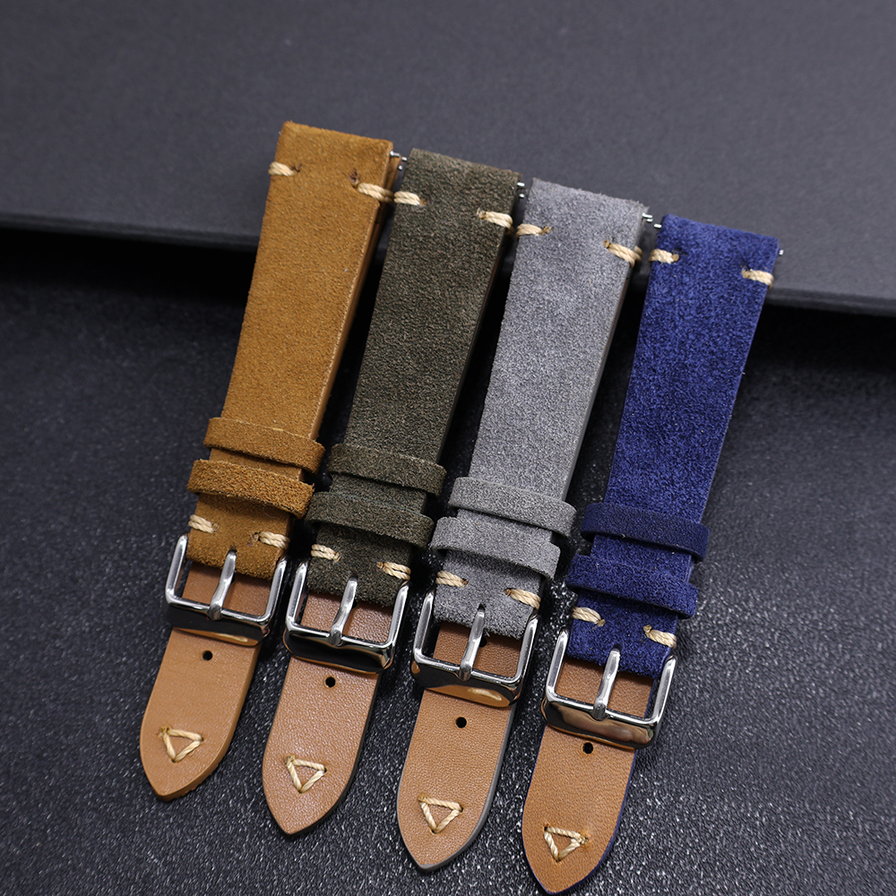 Suede Leather Watch Strap 20mm - Suede Strap Watch reseña y precio