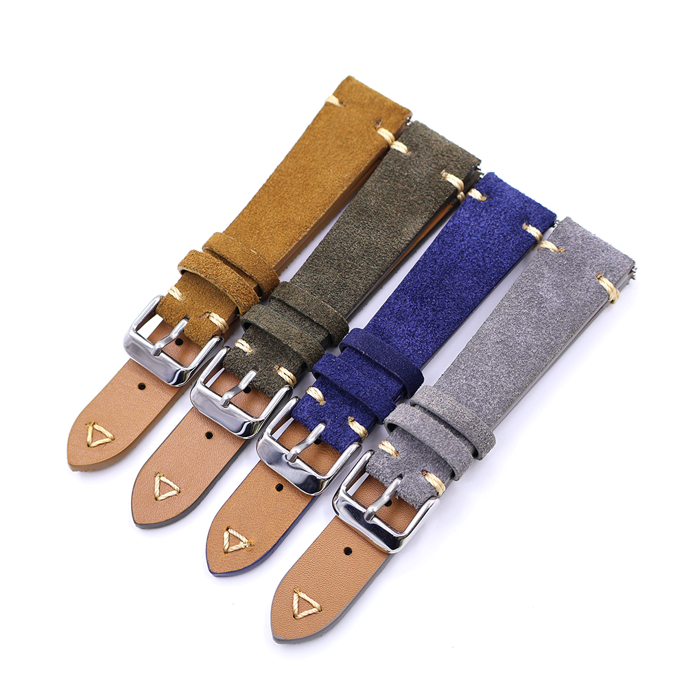 Suede Leather Watch Strap 20mm - Suede Strap Watch reseña y precio