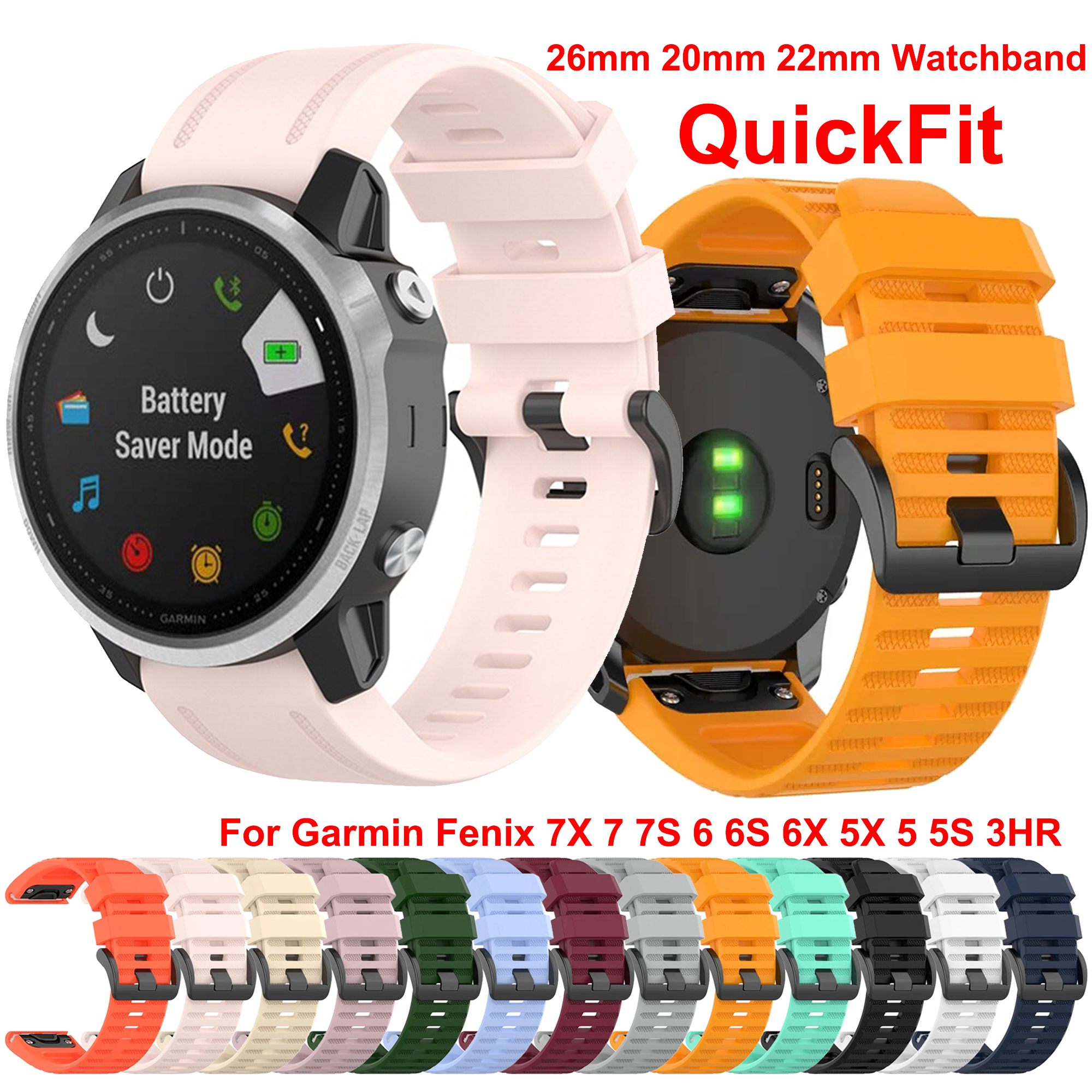 Watch Bands For Garmin Fenix 8 - Silicone Watch Band 22Mm reseña y precio