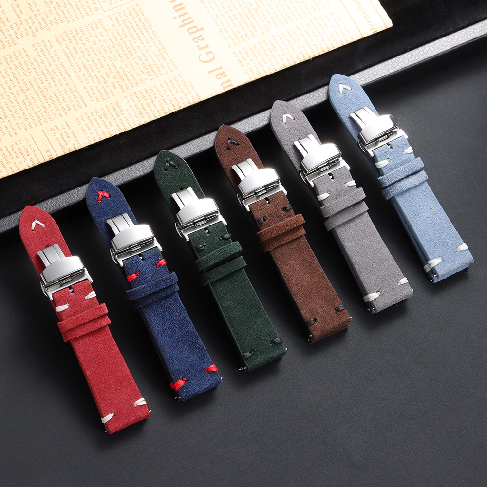 Suede Leather Watch Strap 18mm - Suede Strap Watch reseña y precio