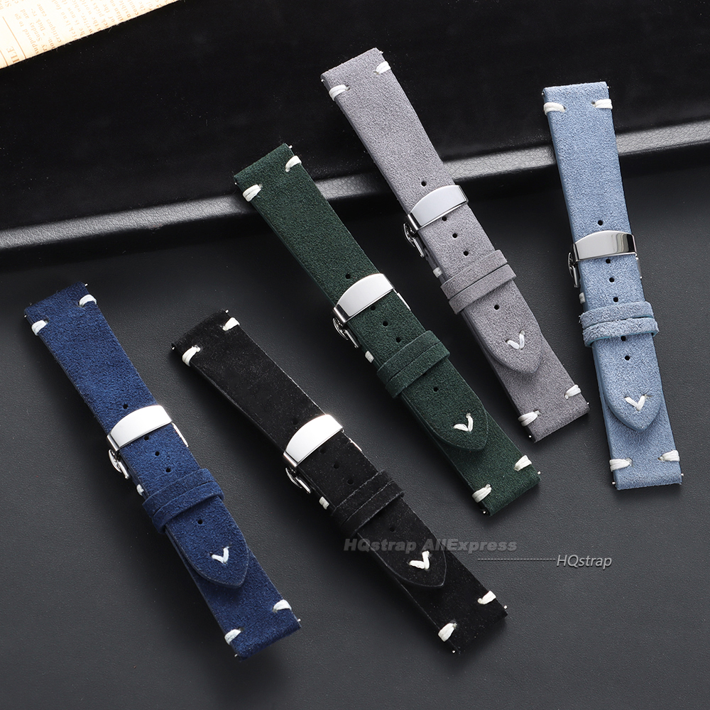 Suede Leather Watch Strap 18mm - Suede Strap Watch reseña y precio