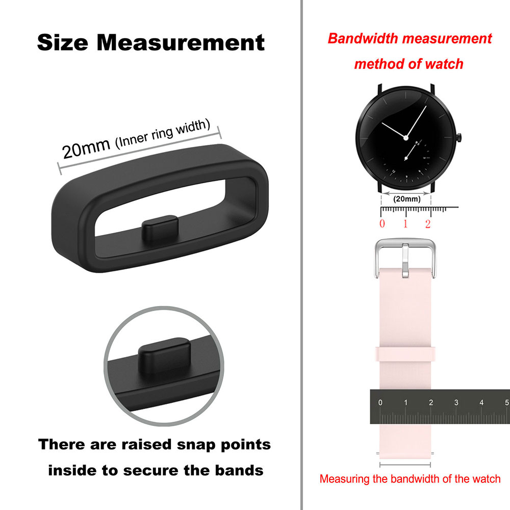 18 20 22mm Watch Band Ring Rub - Silicone Watch Band 22Mm reseña y precio