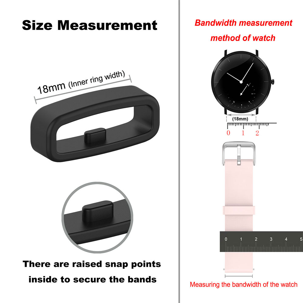 18 20 22mm Watch Band Ring Rub - Silicone Watch Band 22Mm reseña y precio