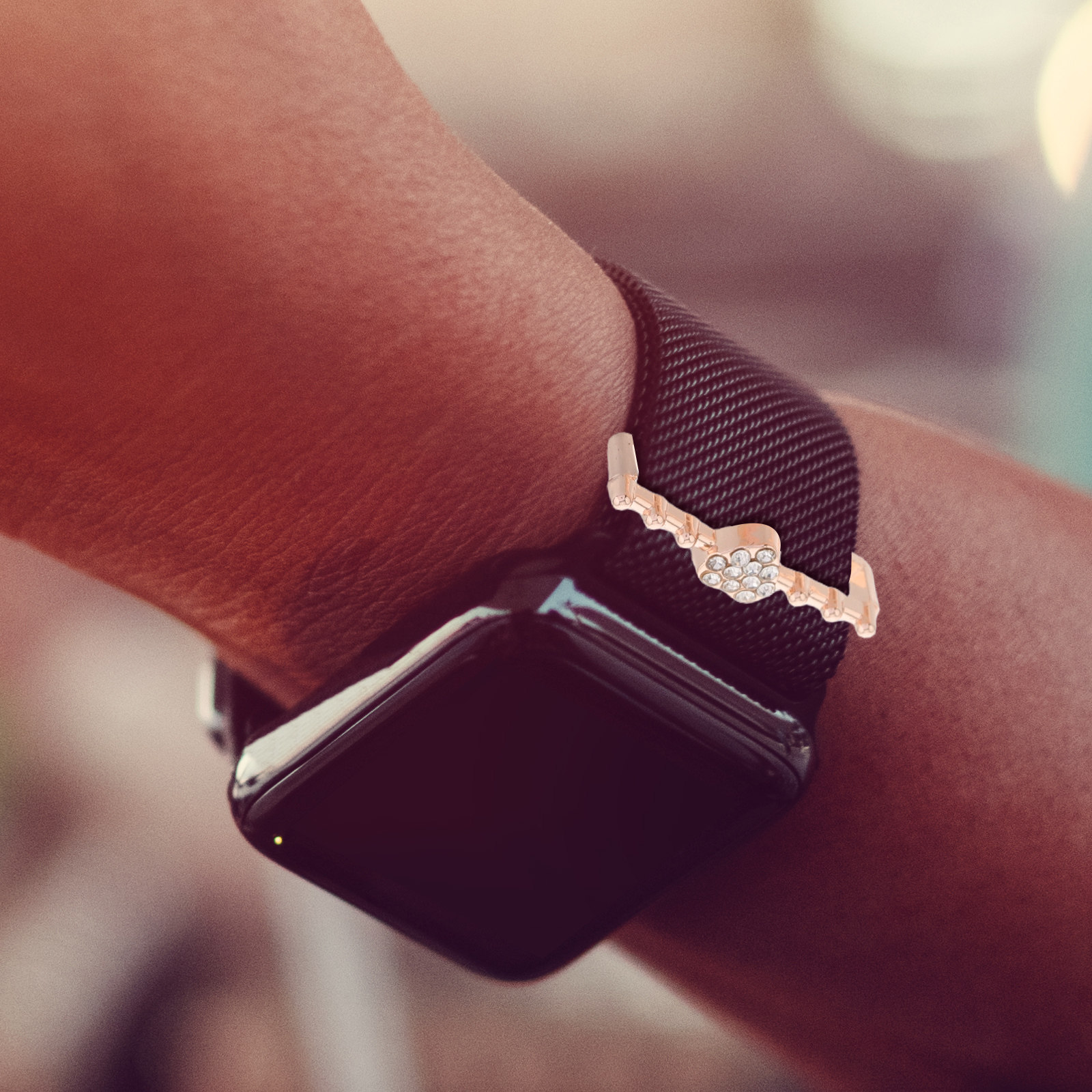 5Pcs Heart Design Watch Band D - Mesh Strap Metal reseña y precio