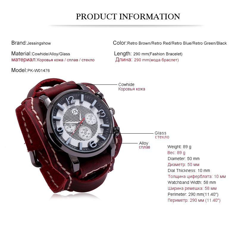 New Retro Mens Watches Genuine - Leather Watch Band Men reseña y precio