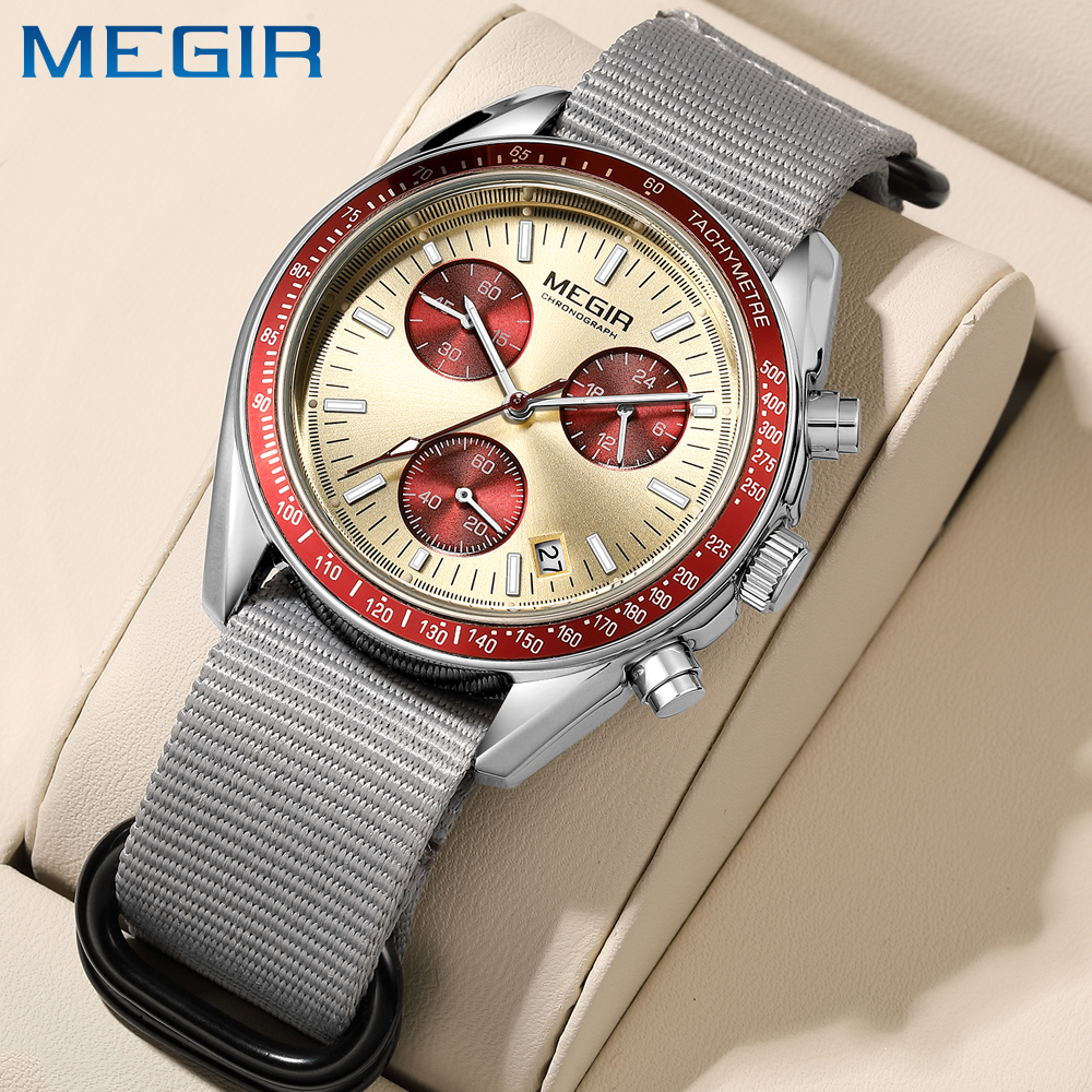 MEGIR New Luxury Men's Watches - Canvas Strap Watch reseña y precio