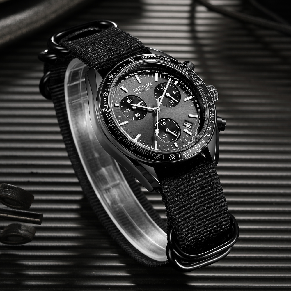 MEGIR New Luxury Men's Watches - Canvas Strap Watch reseña y precio