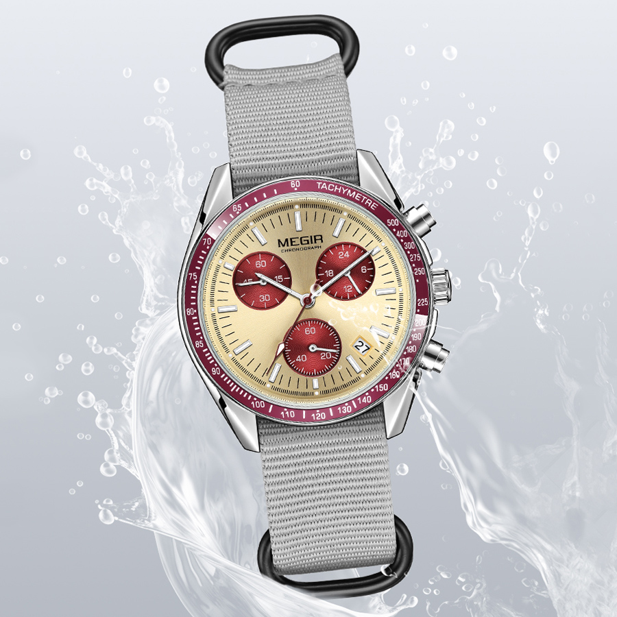 MEGIR New Luxury Men's Watches - Canvas Strap Watch reseña y precio