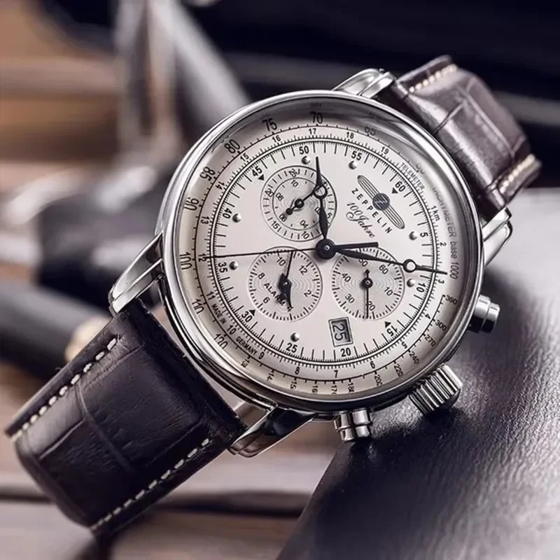 Zeppelin Airship Automatic Dat - Leather Watch Band Men reseña y precio