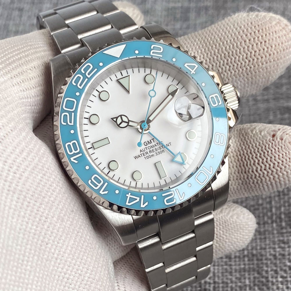 Customized 40mm Ice Blue Dial  - Stainless Bracelet Diver reseña y precio