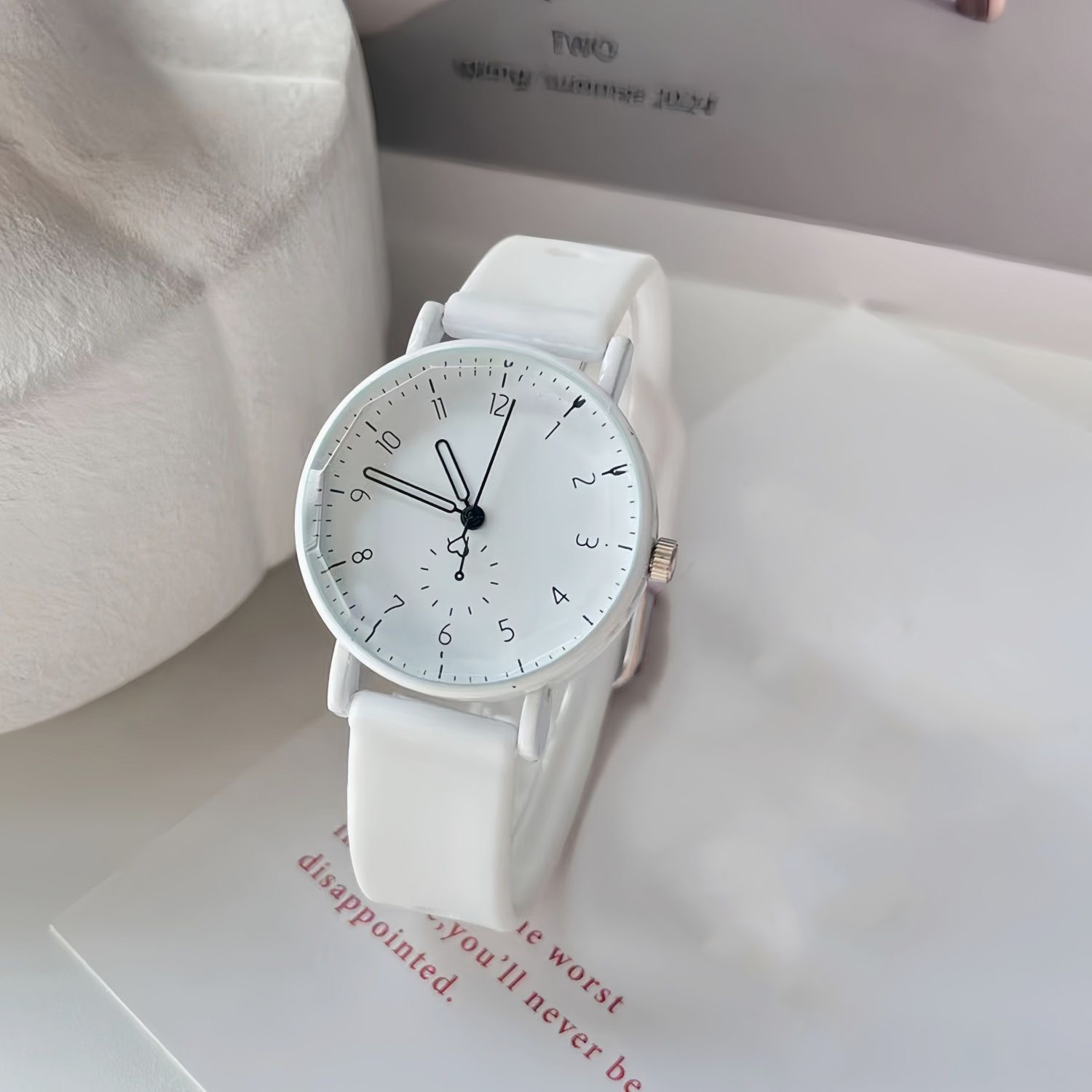 Fashion Arabic Dial Women Quar - Silicone Band Women reseña y precio