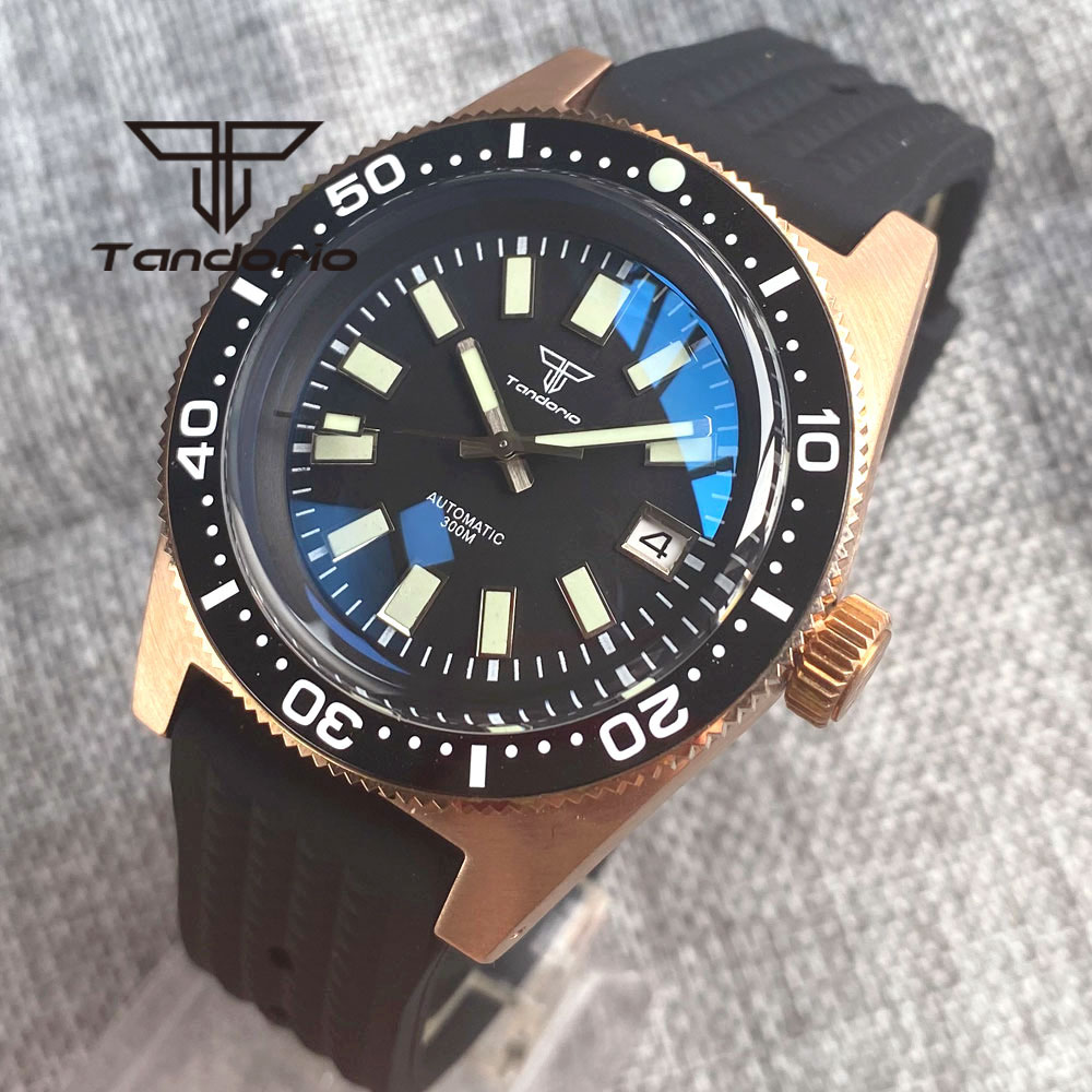 Tandorio 62 MAS CUSN8 Solid Br - Rubber Strap Diver reseña y precio