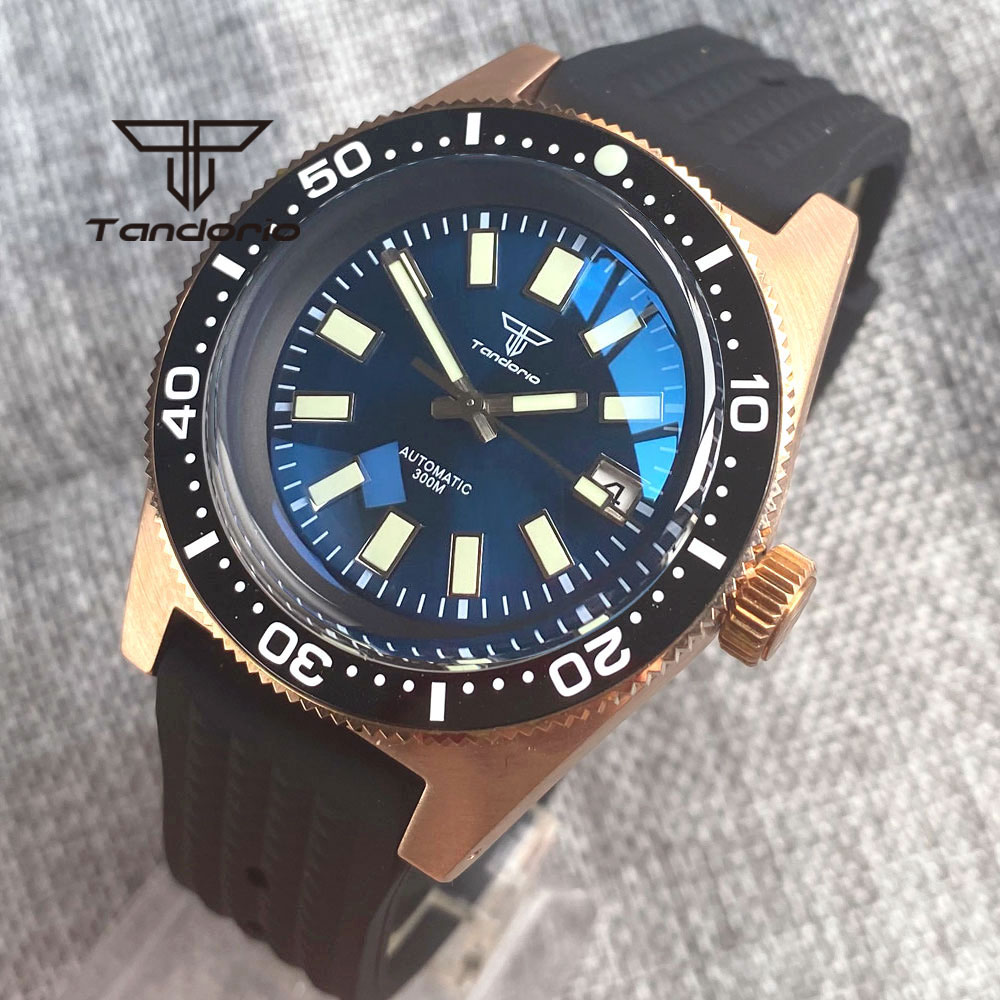 Tandorio 62 MAS CUSN8 Solid Br - Rubber Strap Diver reseña y precio