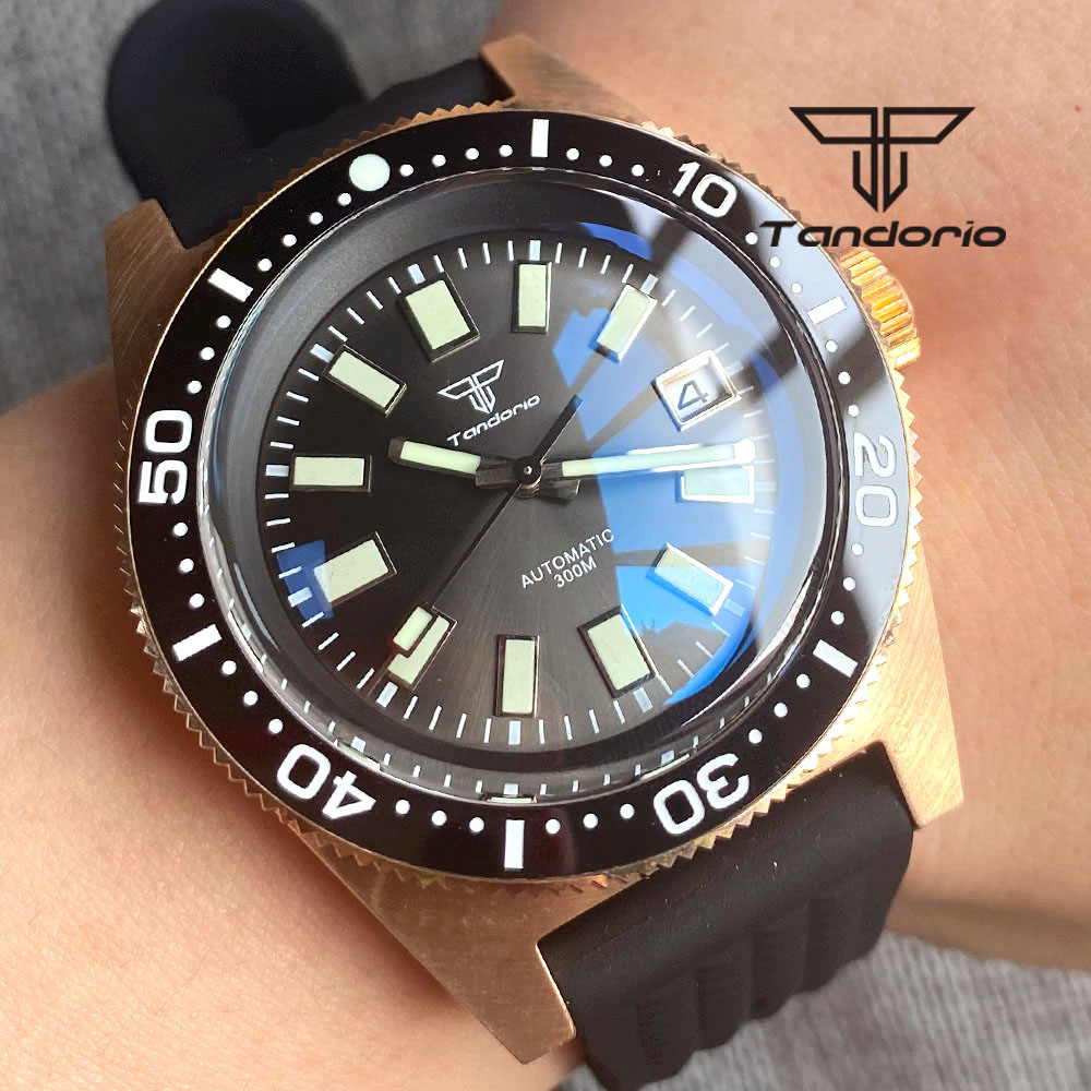 Tandorio 62 MAS CUSN8 Solid Br - Rubber Strap Diver reseña y precio